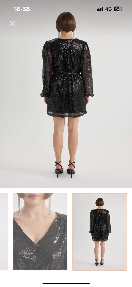 Payetli Şık Nişan Elbisesi - Görsel 2