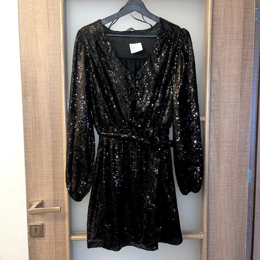 Pul Payet Işıltılı Gece Elbisesi - Görsel 3