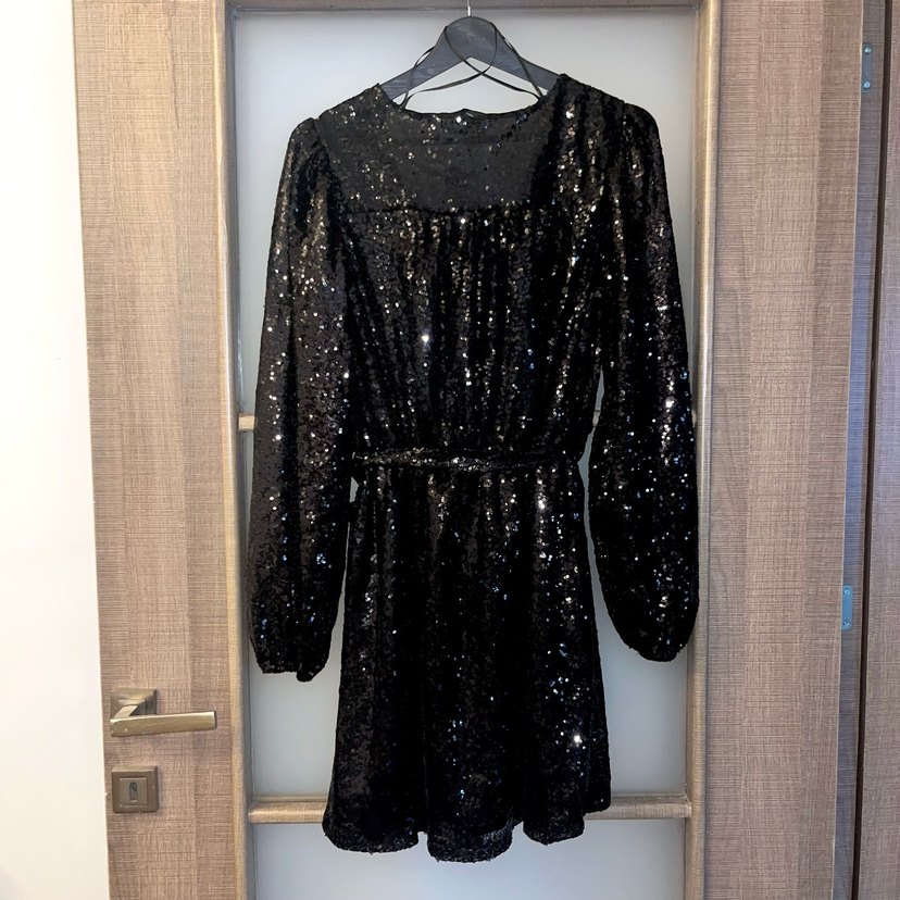 Pul Payet Işıltılı Gece Elbisesi - Görsel 4