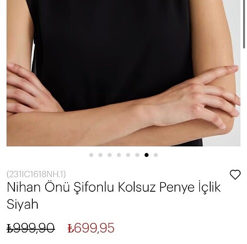 Nihan Önü Şifonlu Kolsuz Penye İçlik