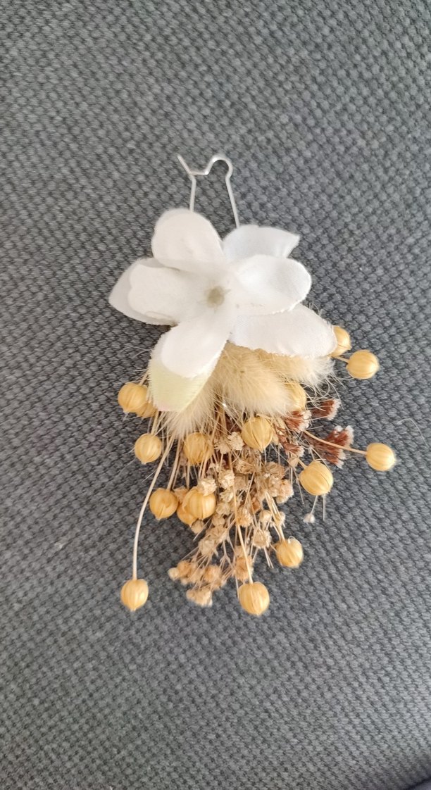 Gelin tokası, küpesi ve damat yaka çiçeği - Görsel 2