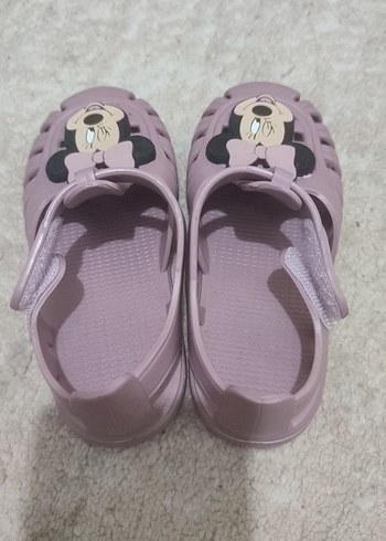 Kız Çocuk Pembe Minnie Mouse Tokalı Sandalet - Görsel 3