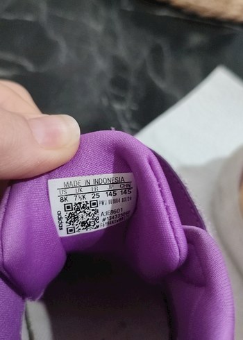 25 numara Adidas marka orjinal kız bebek spor ayakkabı - Görsel 7