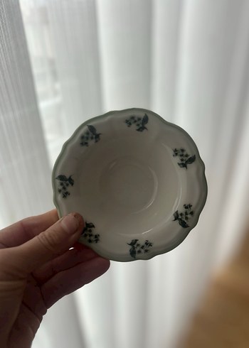 Yeşil Çiçek Desenli Porselen Yemek Takımı - Görsel 5