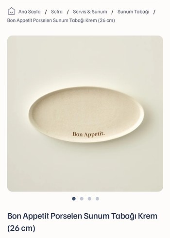 Beyaz porselen kahvaltı ve sunum Tabakları Seti - Görsel 6