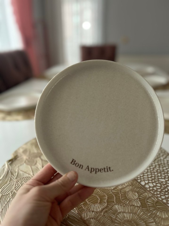 Beyaz  porselen kahvaltı ve sunum Tabakları Seti - Görsel 2