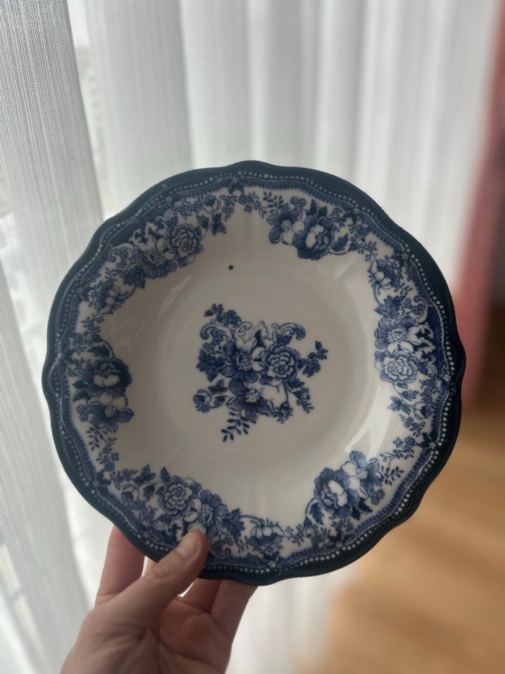 Koyu Mavi Desenli Yemek Takımı - Görsel 4