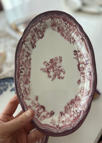 Bordo 24 Parça Yemek Takımı ve Kase Seti - Görsel 2