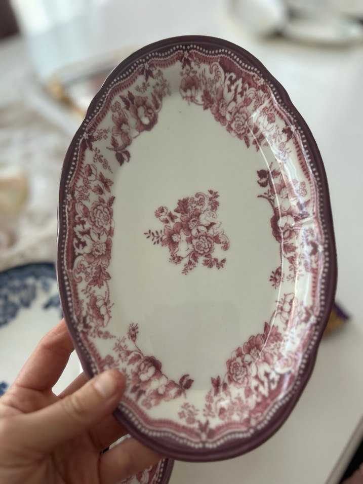 Bordo 24 Parça Yemek Takımı ve Kase Seti - Görsel 2