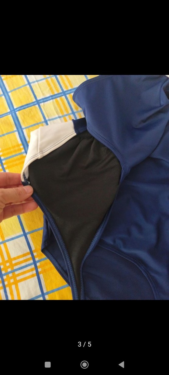 Kadın Lacivert İnce Askılı Mayo - Görsel 3