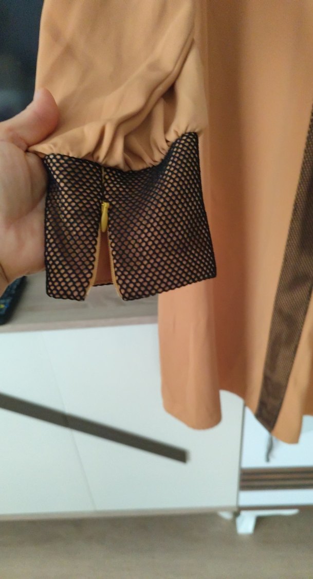 hardal rengij Uzun Kollu Kadın Tunik - Görsel 2