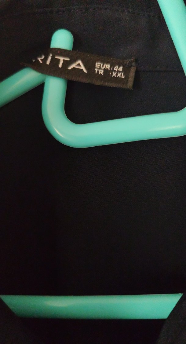 Lacivert Uzun Kollu Düğmeli uzun gömlek - Görsel 3