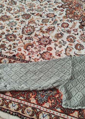 Gri Nakışlı Bohem Kadın Triko Kazak - Görsel 2