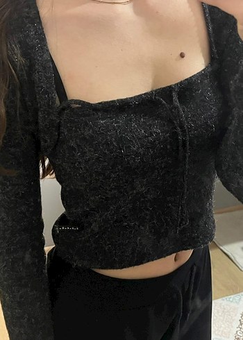 kikiriki füme crop buluz - Görsel 2