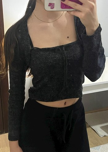 kikiriki füme crop buluz - Görsel 3