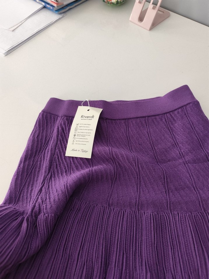 riverdi triko kısa etek - Görsel 5