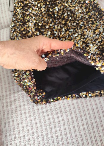 Zara pulluPayetli Mini Abiye Elbise - Görsel 10