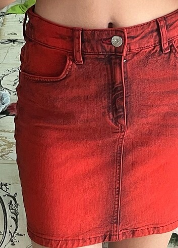 H&M H&M kırmızı Jean etek
