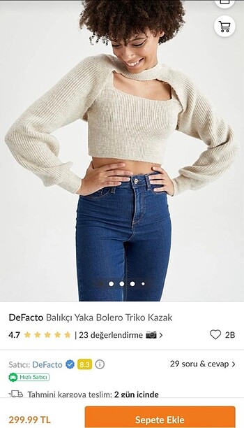 Krem iki parça triko kazak
