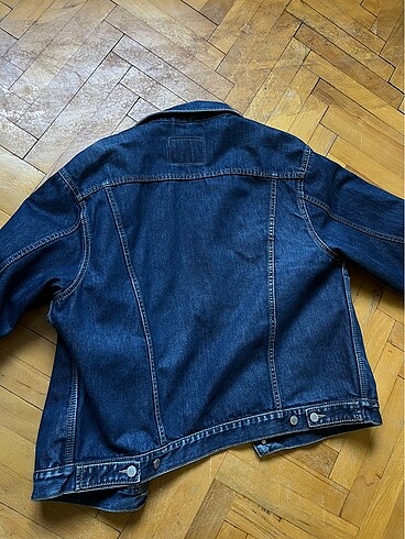 m Beden lacivert Renk Unisex Vintage 90's kot ceket