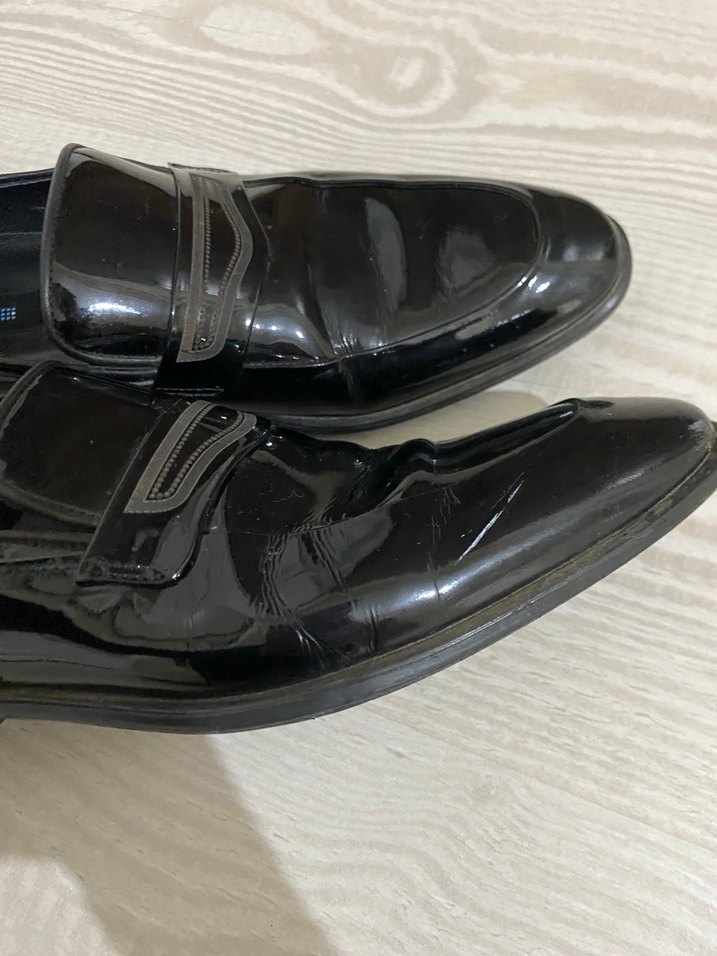 Parlak Siyah Klasik Erkek Ayakkabı - Görsel 2