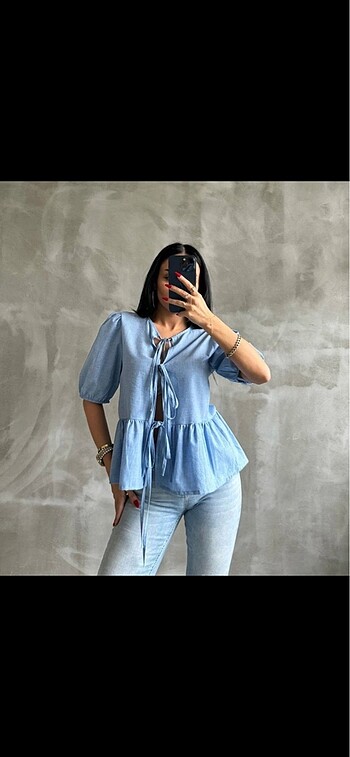 Diğer Önden bağlamlı Pinterest gömleği