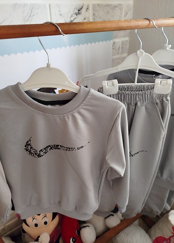 Gri Erkek Çocuk eşofman takım 5/6 yaş - Görsel 3