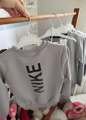 Gri Erkek Çocuk eşofman takım 5/6 yaş - Görsel 2