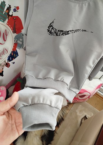 Gri Erkek Çocuk eşofman takım 5/6 yaş - Görsel 6