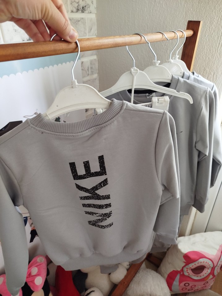 Gri Erkek Çocuk eşofman takım 5/6 yaş - Görsel 2