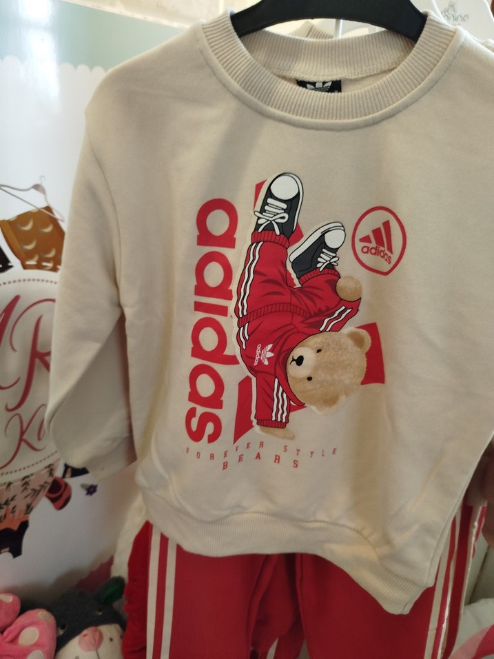 Kırmızı Erkek Çocuk Baskılı Sweatshirt - Görsel 2