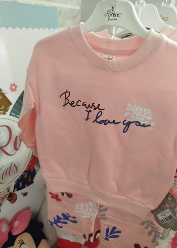 kız çocuk ince şardonlu(polarlı) hafif İspanyol paça takım2 yaş - Görsel 4