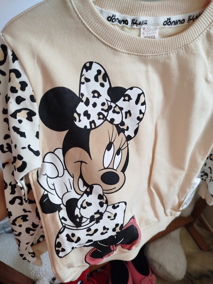 Kız Çocuk 2 yaş Minnie Baskılı takım - Görsel 4