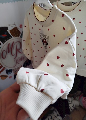 Beyaz Minnie Mouse Baskılı Elbise - Görsel 7