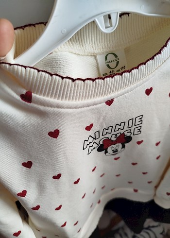 Beyaz Minnie Mouse Baskılı Elbise - Görsel 8