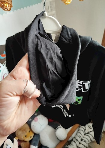 Minecraft Baskılı Siyah Erkek takım 13/14 yaş - Görsel 8