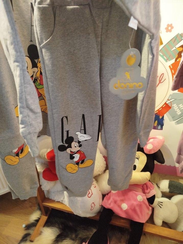 Gri Mickey ve Pluto Baskılı Erkek Eşofman Takımı 4-5 yaş - Görsel 2