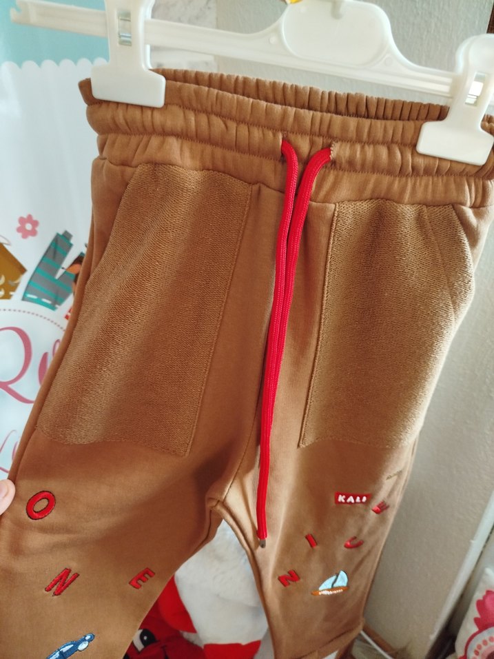 Nakışlı Kırmızı Erkek takım sıfır etiketli ürün - Görsel 3