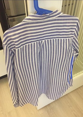 Çizgili kız çocuk gömleği - Görsel 2