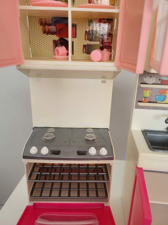 Pembe Oyuncak Mutfak Seti - Görsel 4