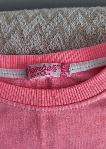 Kızlar İçin Pembe Uzun Kollu Sweatshirt - Görsel 3