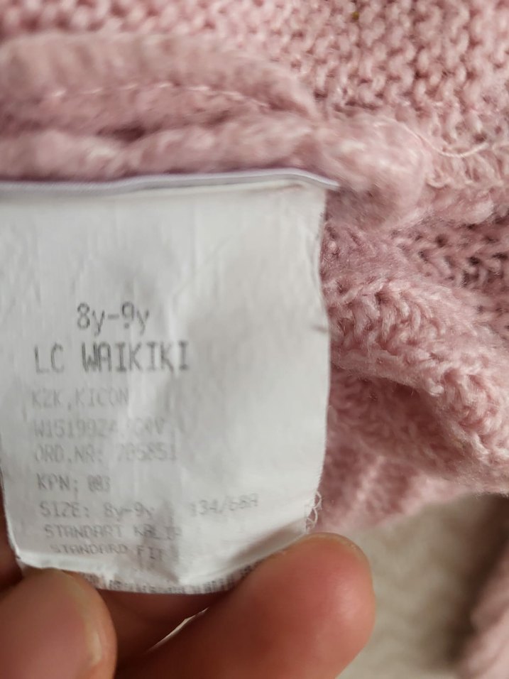 Nakış Detaylı Pembe Örgü Kadın Kazak - Görsel 3