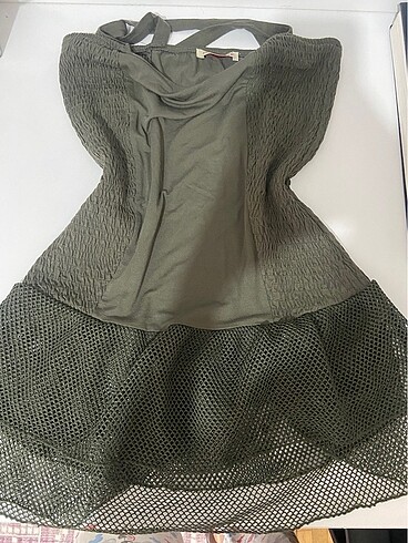 Yeşil vintage bluz