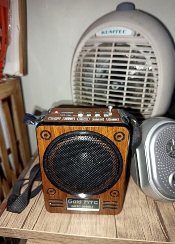 Gold htc LED fm radyo Bluetooth hoparlör 