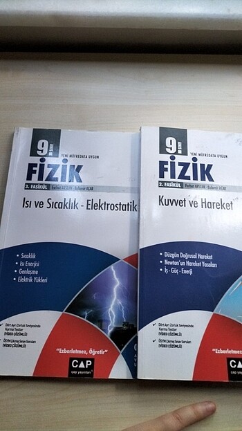 Çap yayınları 9.sinif fizik fasikülleri 