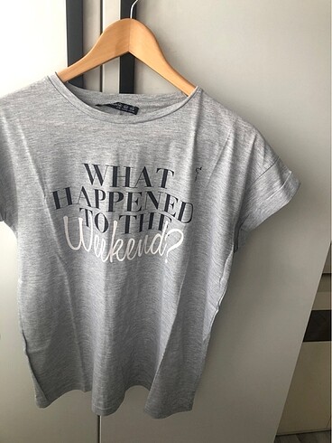 Uzun gri tshirt