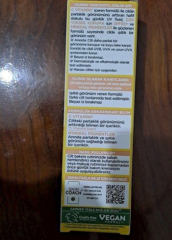 Garnier C Vitamini Parlak BB Krem SPF 50+ - Görsel 2