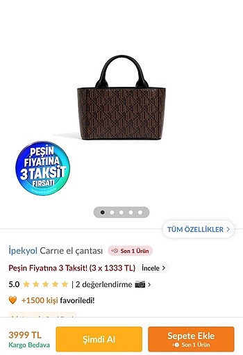 İpekyol Carrie El Çantası