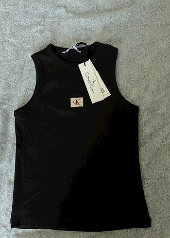 Calvin Klein Siyah Kolsuz Crop Top