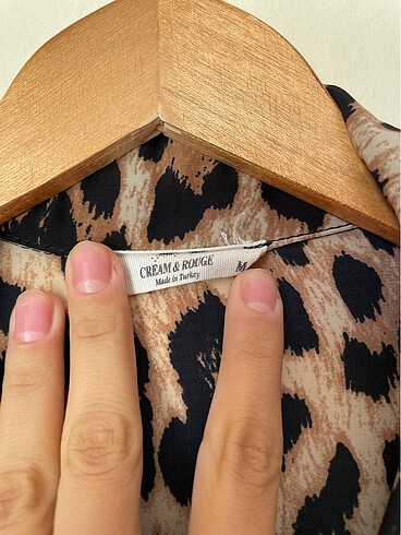 m Beden Leopar Elbise